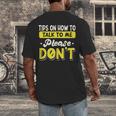 Introvert Tips On How To Talk To Me Please Don't Antisocial Men's Back Print T-Shirt Introvert Tips On How To Talk To Me Please Don't Antisocial Men's Back Print T-Shirt