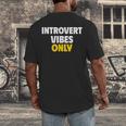 Introvert Vibes Only Men's Back Print T-Shirt Introvert Vibes Only Men's Back Print T-Shirt