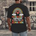 Introvert But Willing To Shape Your Behavior Men's Back Print T-Shirt
