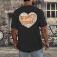 Introverted Extrovert People Hater Calm Peace Lover Men's Back Print T-Shirt Introverted Extrovert People Hater Calm Peace Lover Men's Back Print T-Shirt