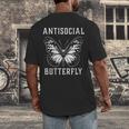 Introverted Introvert Antisocial Butterfly Men's Back Print T-Shirt Introverted Introvert Antisocial Butterfly Men's Back Print T-Shirt