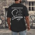Introverted Skincare Esthetician Beautician Cosmetologist Men's Back Print T-Shirt