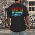 Introverted But Willing To Discuss 90s Men's Back Print T-Shirt Introverted But Willing To Discuss 90s Men's Back Print T-Shirt