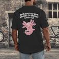 Introverted But Willing To Discuss Axolotl Salamander Men's Back Print T-Shirt Introverted But Willing To Discuss Axolotl Salamander Men's Back Print T-Shirt