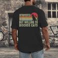 Introverted But Willing To Discuss Cats Kitten Pet Lover Men's Back Print T-Shirt Introverted But Willing To Discuss Cats Kitten Pet Lover Men's Back Print T-Shirt