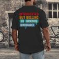 Introverted But Willing To Discuss Dinosaures Men's Back Print T-Shirt Introverted But Willing To Discuss Dinosaures Men's Back Print T-Shirt