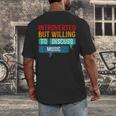 Introverted But Willing To Discuss Music Men's Back Print T-Shirt Introverted But Willing To Discuss Music Men's Back Print T-Shirt
