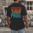 Introverted But Willing To Discuss Prog Rock Music Lover Men's Back Print T-Shirt Introverted But Willing To Discuss Prog Rock Music Lover Men's Back Print T-Shirt