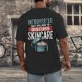 Introverted But Willing Discuss Skincare Men's Back Print T-Shirt