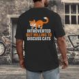 Introverts Cat Lover Introvert Antisocial Cats Anti Social Men's Back Print T-Shirt
