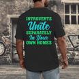 Introverts Unite Introvert Antisocial Sarcasm Anti Social Men's Back Print T-Shirt Introverts Unite Introvert Antisocial Sarcasm Anti Social Men's Back Print T-Shirt