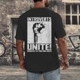 Introverts Unite Separately In Your Own Homes Introvert Men's Back Print T-Shirt
