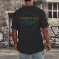 Introvirtuous Retro Pixel Funny Introvert Quote Men's Back Print T-Shirt