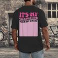It's My Graduation Sign My Shirt Groovy Girls Graduation Men's Back Print T-Shirt