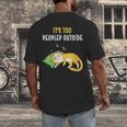 It's Too Peopley Outside Introvert And Cat Lover Men's Back Print T-Shirt It's Too Peopley Outside Introvert And Cat Lover Men's Back Print T-Shirt
