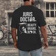 Juris Doctor Of Jurisprudence Law School Graduation Men's Back Print T-Shirt