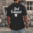 Just Graduated With A Graduation Cap Men's Back Print T-Shirt