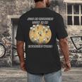 Just An Introvert Living In An Extrovert World Stickmen Men's Back Print T-Shirt