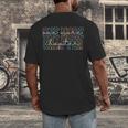 Just One More Chapter Retro Bookworm Book Lover Men's Back Print T-Shirt