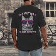 Kids Cool Future Is Bright Kids Graduation Or Birthday Men's Back Print T-Shirt