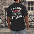 Kids I Crushed 2nd Grade Monster Truck School Graduation Men's Back Print T-Shirt