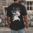 Kids Dabbing Unicorn Graduation 5th Grade Class Of 2019 Men's Back Print T-Shirt