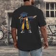 Kids HBCU Boys Grad Dabbing Graduation Men's Back Print T-Shirt
