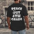 Kids Kids Peace Out 4th Grade For Graduation Men's Back Print T-Shirt