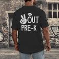 Kids Pre-K Graduation Kids Toddlers Men's Back Print T-Shirt
