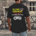 Kids Second Grade Graduation Video Game Shirt Men's Back Print T-Shirt