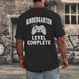Kindergarten Gamer Graduate Graduation Men's Back Print T-Shirt