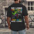 Kindergarten Graduate 2025 Kindergarten Graduation Dino Trex Men's Back Print T-Shirt