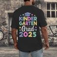 Kindergarten Graduation Kindergarten Grad Kid Girl Boy 2025 Men's Back Print T-Shirt