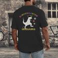 Kindergarten Graduation Shirt 2019 Dinosaur Graduate Party Men's Back Print T-Shirt