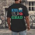 Kiss Me I'm A Grad 2018 Senior Graduation Men's Back Print T-Shirt