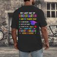 Last Days Of Kindergarten Graduation 2025 Graduate Boys Girl Men's Back Print T-Shirt
