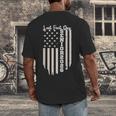 Last First Day Senior 2026 USA Flag Graduation Class Of 2026 Men's Back Print T-Shirt