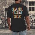 Lawyer True Crime Lover Addict Graduation Apparel Criminal Justice Girlie Major Degree Future Detective Men's Back Print T-Shirt