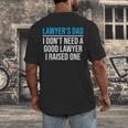 Lawyer's Dad Father Law School Graduation Men's Back Print T-Shirt