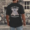 Leave Me Alone I'm Introverting Koala Introvert Men's Back Print T-Shirt Leave Me Alone I'm Introverting Koala Introvert Men's Back Print T-Shirt