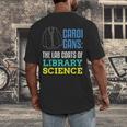 Librarian Library Science Major Masters Degree Graduation Men's Back Print T-Shirt