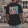 Library Book Fair Vibe Tie Dye School Reading Nostalgic Men's Back Print T-Shirt