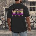 Licensed Vet Tech Veterinary Technician Graduation 2024 Men's Back Print T-Shirt
