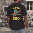 Little Cute Superhero Brother Comic Book Baby Bro Men's Back Print T-Shirt