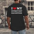 I Love My Introvert Daughters Heart My Introvert Daughters Men's Back Print T-Shirt I Love My Introvert Daughters Heart My Introvert Daughters Men's Back Print T-Shirt