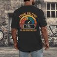 Low Social Battery Introvert Energy Men's Back Print T-Shirt Low Social Battery Introvert Energy Men's Back Print T-Shirt