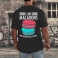 Macaroons Dessert Antisocial Introvert Pastries Food Lover Men's Back Print T-Shirt Macaroons Dessert Antisocial Introvert Pastries Food Lover Men's Back Print T-Shirt