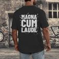 Magna Cum Laude Graduation Men's Back Print T-Shirt