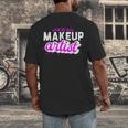 Makeup Artist Beauty Cosmetologist Graduation T-Shirt Men's Back Print T-Shirt