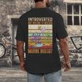 Marine Biology Ocean Introvert Marine Biologist Men's Back Print T-Shirt Marine Biology Ocean Introvert Marine Biologist Men's Back Print T-Shirt